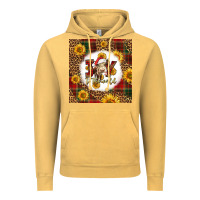 Vintage Mustard joy to the world christmas cow Vintage Hoodie - LillyAllenDesigns