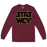 Burgundy Stas Wey Long Sleeve Tee - artisFamous