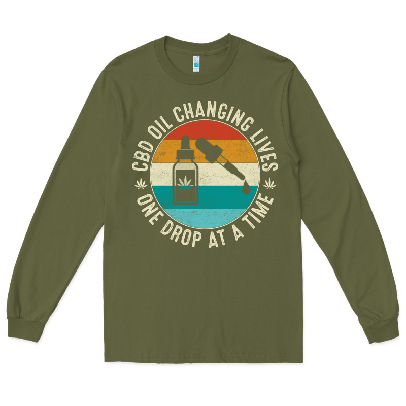 Cbd Oil Changing Lives Long Sleeve Tee by artisFamous | Teevron