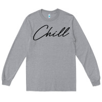 Heather Grey chill Long Sleeve Tee - artisFamous