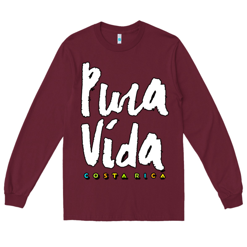 Costa Rica Pura Vida Long Sleeve Tee by artisFamous | Teevron