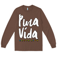 Chestnut costa rica pura vida Long Sleeve Tee - artisFamous