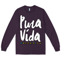 Plum costa rica pura vida Long Sleeve Tee - artisFamous