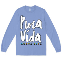 Colony Blue costa rica pura vida Long Sleeve Tee - artisFamous
