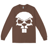 Chestnut crazy beaver skull Long Sleeve Tee - artisFamous