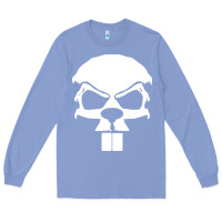 Colony Blue crazy beaver skull Long Sleeve Tee - artisFamous