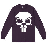 Plum crazy beaver skull Long Sleeve Tee - artisFamous