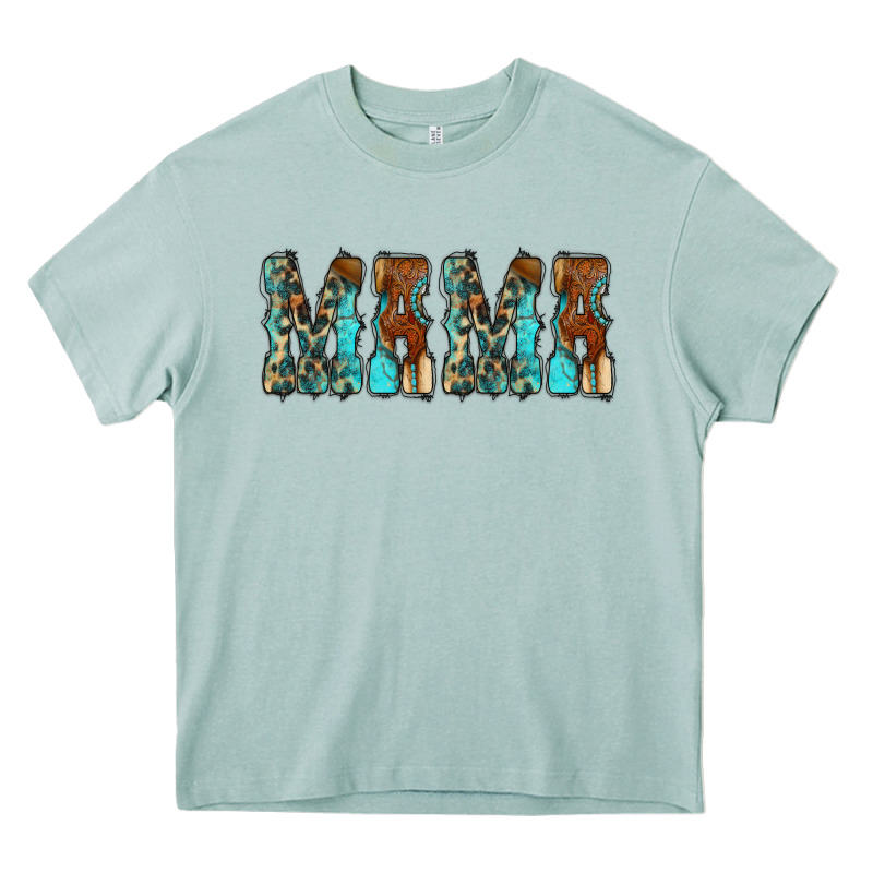 Mama Turquoise Tooled Heavy Core Tee by CowCowDesign | Teevron