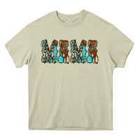 Mossy Mama Turquoise Tooled Heavy Core Tee - CowCowDesign
