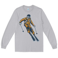 Moon Dust born to ski Long Sleeve Tee - artisFamous