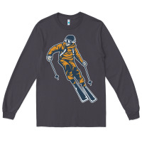 Smoke born to ski Long Sleeve Tee - artisFamous