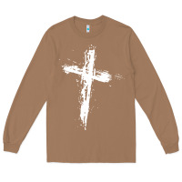 Toasted Coconut cross Long Sleeve Tee - artisFamous