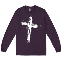 Plum cross Long Sleeve Tee - artisFamous