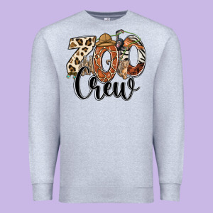 Zoo Crew Safari Animals Premium Sweatshirt Designed By Ranaportraitstore