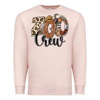 Pale Pink zoo crew safari animals Premium Sweatshirt - RanaPortraitStore