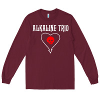 Burgundy alkaline music Long Sleeve Tee - artisFamous