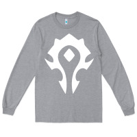 Heather Grey horde symbol Long Sleeve Tee - artisFamous