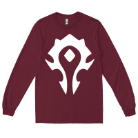 Burgundy horde symbol Long Sleeve Tee - artisFamous