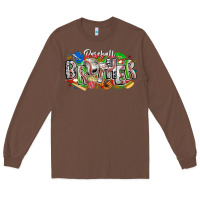 Chestnut baseball brother Long Sleeve Tee - CowhideDigitalArt