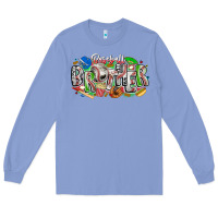 Colony Blue baseball brother Long Sleeve Tee - CowhideDigitalArt