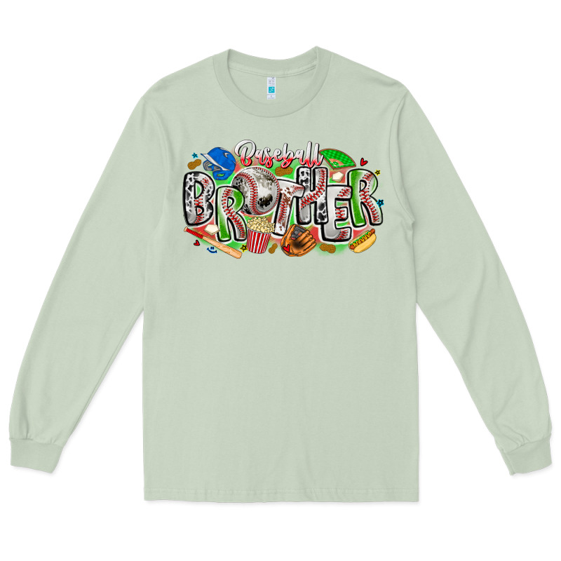 Baseball Brother Long Sleeve Tee by CowhideDigitalArt | Teevron