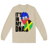 Mushroom jamaican and haitian mix flag dna heritage Long Sleeve Tee - artisFamous