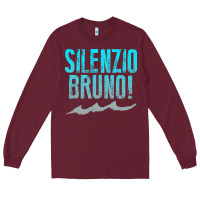 Burgundy luca silenzio bruno! Long Sleeve Tee - artisFamous