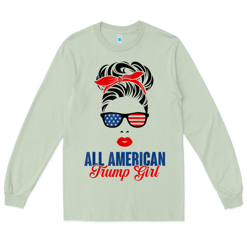 All American Trump Girl Long Sleeve Tee by artisFamous | Teevron