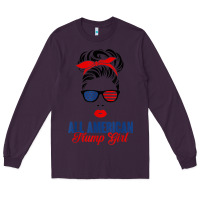 Plum all american trump girl Long Sleeve Tee - artisFamous