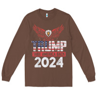 Chestnut trump 2024 take america back Long Sleeve Tee - artisFamous