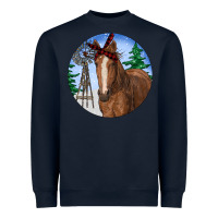 Horse Christmas Heavyweight Sweatshirt | Teevron