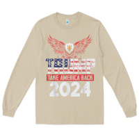 Mushroom trump 2024 take america back Long Sleeve Tee - artisFamous