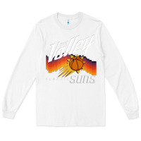 White the valley oop phoenix basketball retro sunset basketball t shirt Long Sleeve Tee - artisFamous