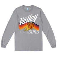 Heather Grey the valley oop phoenix basketball retro sunset basketball t shirt Long Sleeve Tee - artisFamous