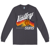 Smoke the valley oop phoenix basketball retro sunset basketball t shirt Long Sleeve Tee - artisFamous