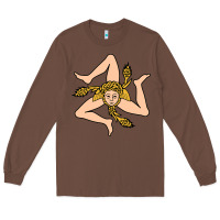 Chestnut sicilian triskelion Long Sleeve Tee - artisFamous
