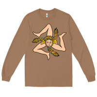 Toasted Coconut sicilian triskelion Long Sleeve Tee - artisFamous