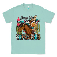 Seafoam long live cowgirls Classic Tee - OliviaCreatesArt