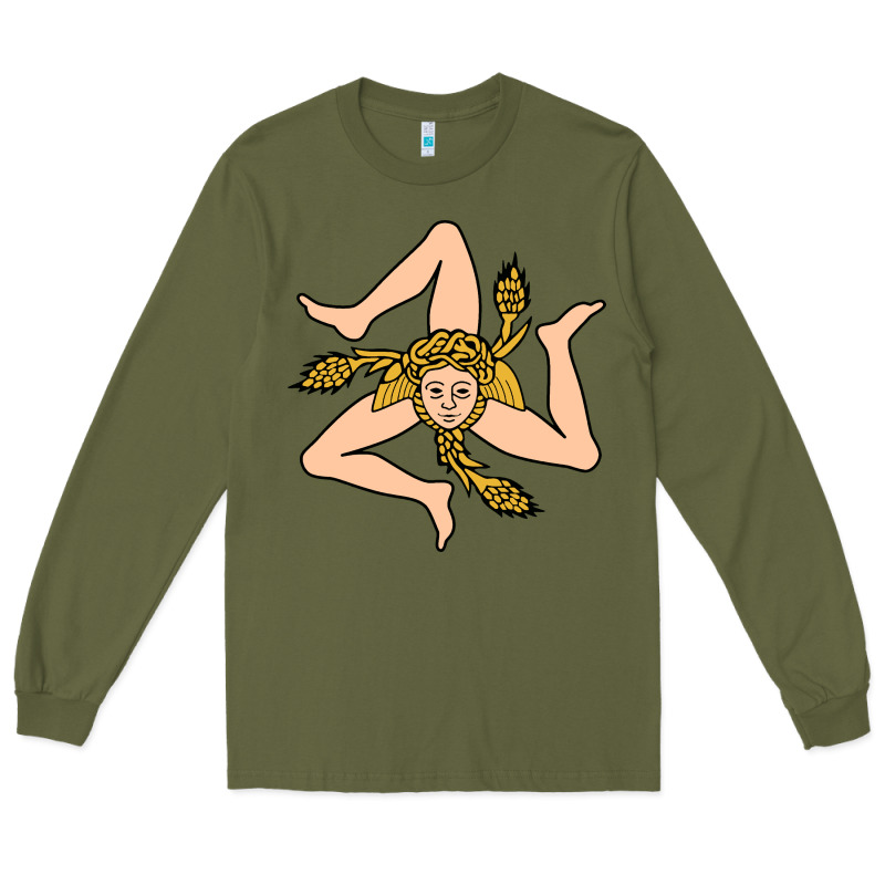 Sicilian Triskelion Long Sleeve Tee by artisFamous | Teevron