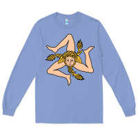 Colony Blue sicilian triskelion Long Sleeve Tee - artisFamous