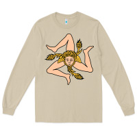 Mushroom sicilian triskelion Long Sleeve Tee - artisFamous