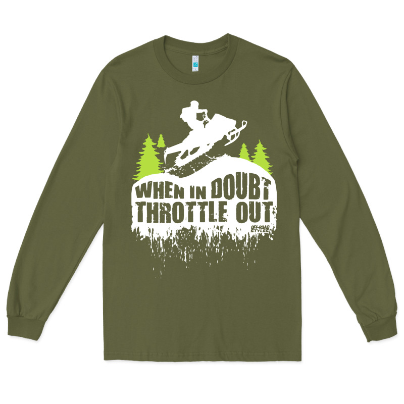 Snowmobile Throttle Long Sleeve Tee by artisFamous | Teevron