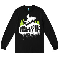 Black snowmobile throttle Long Sleeve Tee - artisFamous