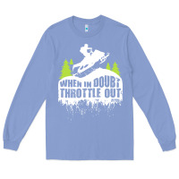 Colony Blue snowmobile throttle Long Sleeve Tee - artisFamous