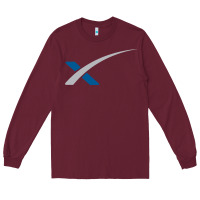 Burgundy space X Long Sleeve Tee - artisFamous