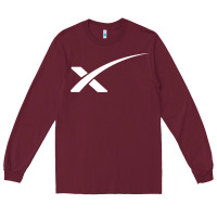 Burgundy space X Long Sleeve Tee - artisFamous
