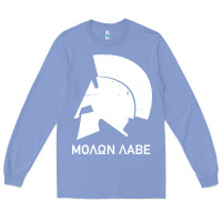 Colony Blue spartan helmet Long Sleeve Tee - artisFamous