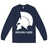 Navy spartan helmet Long Sleeve Tee - artisFamous