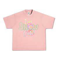 Salmon T am SNOW CUTE Urban Heavy Tee - CowhideDigitalArt