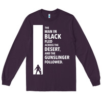 Plum the man in black fled across the desert Long Sleeve Tee - artisFamous